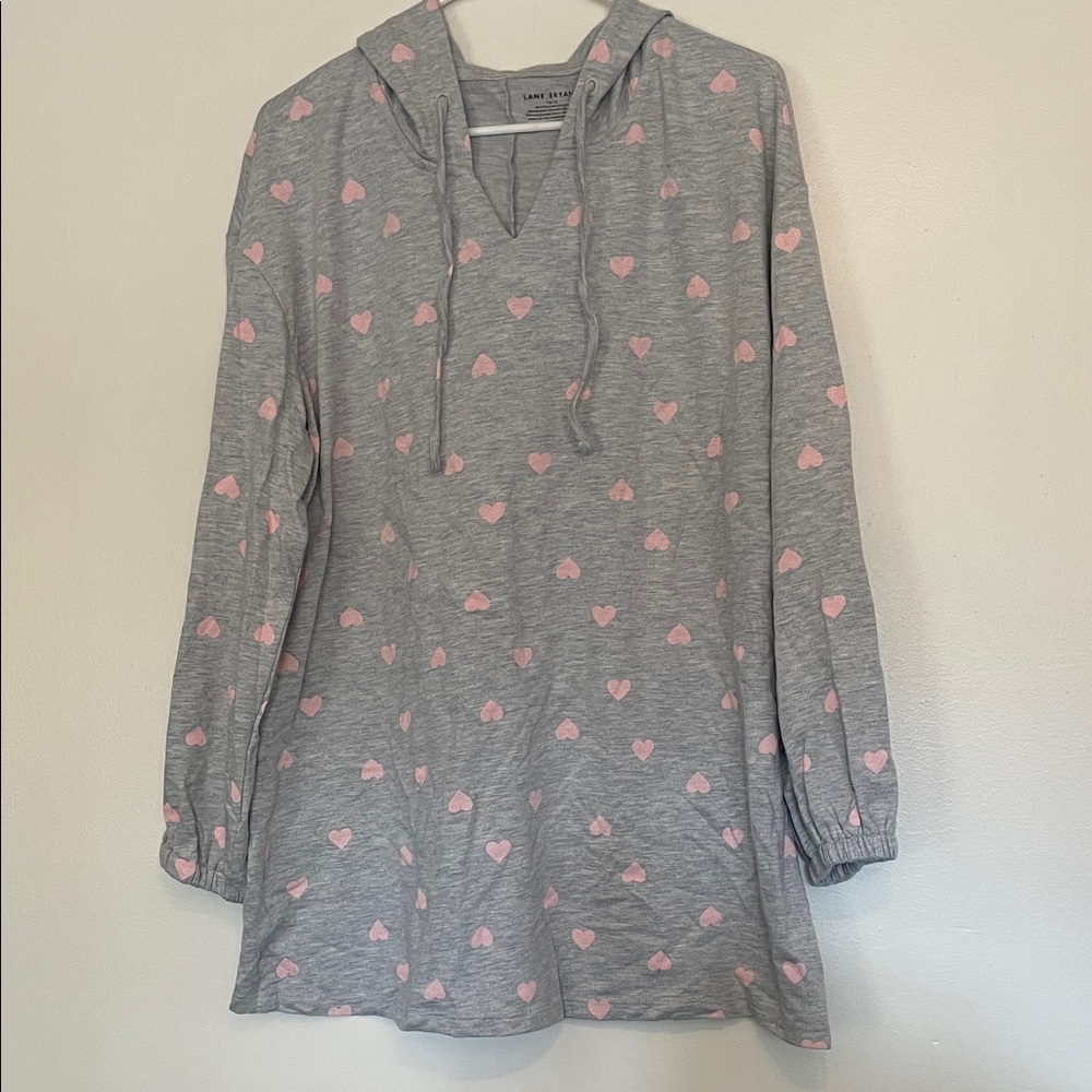 Lane Bryant Gray Knit Top with hood